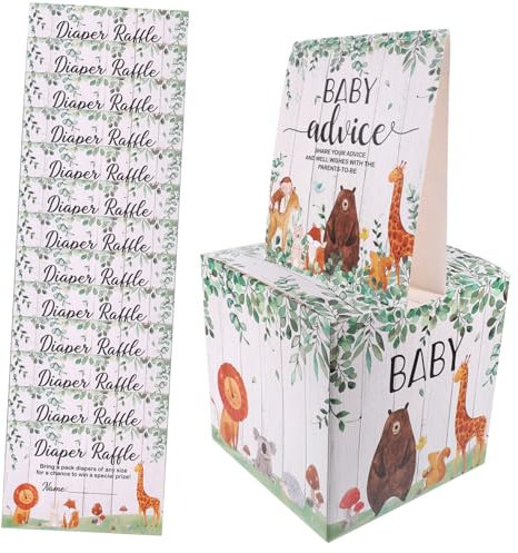 KOMBIUDA Neue Eltern Beratung Karten Set Baby Dusche Vorhersage Spiel Liefert Party Favor Box