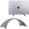Psitek Supporto Verticale Regolabile per Laptop-Alluminio 6061, Precisione CNC, Finitura Anodizzata, Adatto a Tutti i Laptop Inclusi Quelli da 17 Pollici, Design Ventilato, Pad Antiscivolo in Silicone