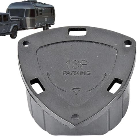 Rv Plug Cover - Weatherproof Rv Power Plug Protector, Durablee Rv Electrical Cover | Dustproof 13 Pin Trailer Plug Cover, Heavy Duty Waterproof Plug Cap for Motorhome, Travel Trailer Rv Connector