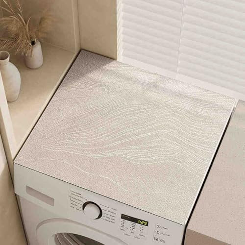 Lavatrice con Tappetino Antiscivolo,Tappetino Lavatrice,Asciugatrice Top Protector Mat,Assorbimento d'Acqua,Asciugatura Rapida,Facile da Riporre,per Lavatrici,Asciugatrici,Bagni