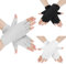3 Paar UV-Handschuhe Nägel,UV Schutzhandschuhe für Maniküre,Anti-UV Schutz Fingerlose Handschuhe Damen,Gel Maniküre Handschuhe,Leichte Fingerlose Handschuhe für Autofahren Angeln(Schwarz Weiß Grau)