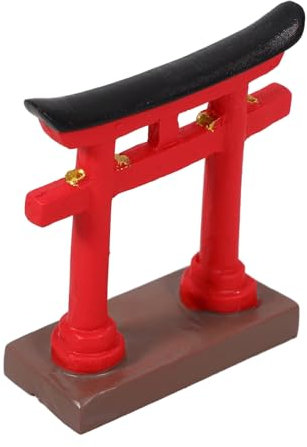 DRESSOOS Miniature Japanese Gate Model Elegant Micro-landscape Decoration Detail-oriented Tiny Door Ornament for Sand Table Garden Home Decor