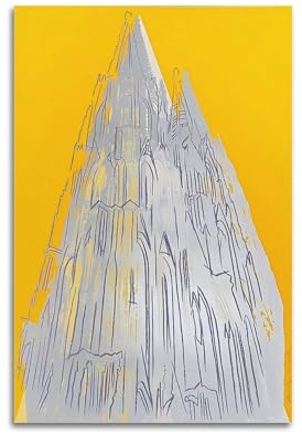 jocrynsi Andy Warhol Prints Pop-Art- und Vintage-Poster, Beige, Wandkunst, Poster, ästhetischer Leinwand-Kunstdruck, Heimdekoration für Schlafzimmer, Wohnzimmer, 40 x 60 cm, ungerahmter Stil