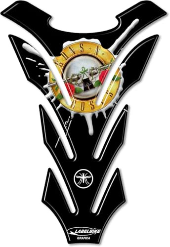 labelbike Adesivo 3D Moto Paraserbatoio Universale | Protezione in Resina, Antigraffio, Decorazione, Nero