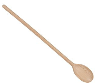 Bütic - Cucchiaio grande in legno, ovale, profondo, lunghezza: 70 cm