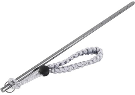 Tauchen Stick Pointer Aluminium Legierung Tickle Stick Tank Banger Pointer Rute mit Handgelenk Lanyard, grau…