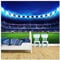 amazingsticker Fototapete, Motiv: Fußballstadion, Spielfeld, Foto, Kinderzimmer, Küche, Poster, Dekoration, Wandverkleidung, 390 x 260 cm