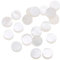 Musiclily Pro 6mm Natürliche Mother of Pearl Gitarren Griffbrett Inlay Dots, White Pearl (20er Set)