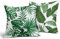 Set mit 2 tropischen Outdoor-Kissen, Palmblatt-Überwurf-Kissenbezügen, Bananenblätter, Baumwoll-Leinen-Kissenbezug, dekorativ, hawaiianischer grüner Druck, Zuhause, 45.7 x 45.7 cm