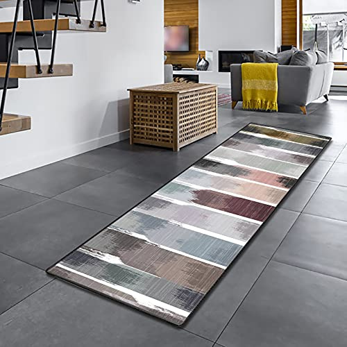 Amazpro Teppich Läufer Flur 60x200cm, Teppich Flur LäUfer, rutschfest & leicht abwaschbar TeppichläUfer rutschfest für Wohnzimmer Flur Küche