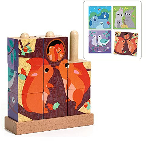 DJECO - Puzzle-Up Forest Geschicklichkeitsspiele, Mehrfarbig (31912)