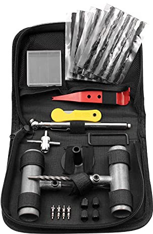 Reifenreparaturset, Reifenflicken-Set mit Stopfen zur Reparatur von Löchern und Steckern für Auto, Motorrad, LKW, Traktor, Anhänger, Wohnmobil, ATV, ARB, SUV (39 Stück)