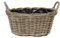 Generisch Aktion !! Ovaler Pflanzkorb ca. 34 cm breit und ca. 29 cm tief aus Rattan-Naturprodukt, kein Plastik !! robuste Handarbeit Weidenkorb Pflanzgefäß Blumentopf Natur Dekokorb Blumenkasten