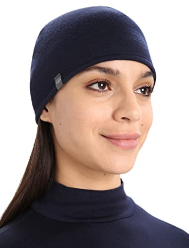 Icebreaker Merino Unisex Pocket Hat Winter Wolle Beanie Mütze, Loden/Mitternacht, Einheitsgröße