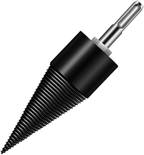 Karlak Firewood Chop Drill Bit,Firewood Chop Drill Bit Wood Splitting Tool Cone Log Splitters Electric Timber Breaking hine Firewood Chopper Breaker Bits Accessory