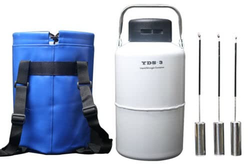 YDS-3 Réservoir d'azote liquide 3L en alliage d'aluminium cryogénique pour azote Dewar