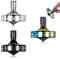 Präzisions kreisel aus Metall, perfekt ausbalanciert, sanfte Rotation, Lange Rotationszeit, leicht über 10 Minuten, tragbares EDC-Spielzeug (M, 3PCS Schwarz+Silber+Farbe)