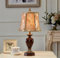 SXYSXYSXY Vintage Tischleuchte Amerikanischen Stil Tischlampe Dekorative Schlafzimmer Harz Nachttischlampe Moderne Minimalismus Wohnzimmer Mit Stoffschirm E27 für Kinderzimmer Hotel Café 25 * 51cm