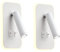 uksunvi Lámpara de pared LED, lámpara de pared de lectura junto a la cama, lámparas de lectura de pared LED de 12 W, foco ajustable （3 W + 9 W 3000 K luz cálida） (rectángulo blanco 2PCS)