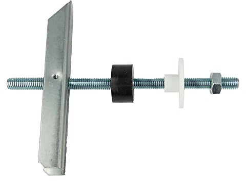 tecuro Fixation pour lavabo avec chevilles pliantes à ressort - Pour montage mural creux