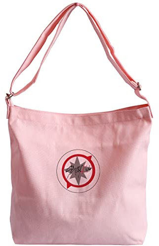 ZHENGGE Merchandise Canvas Schultertasche, Hobo Crossbody Handtasche Casual Tote, rose