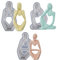 DIYBravo 3 Stampi in Silicone per Pensatore, Stampi Corpo per Resina Cemento Argilla, Stampi per Ornamento in Ufficio Casa Auto