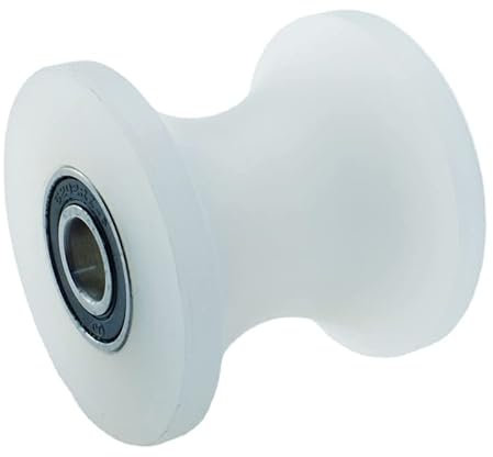 FASOLI Rollenlagerrolle Nylon-U-Schienenrad Polypropylen PP-Material Ausgestattet mit 304-Edelstahl-Lagern Feste Seilrolle for Aufhängen 1Stk (Color : 20-65MM inner14)