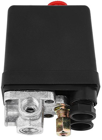 Druckschalter Kompressor 230V, Druckschalter-Steuerventil, Einloch-Druckschalter für Luftkompressor,für Schnellen Druckabbau 90-120PSI