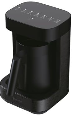 Haier I-Master Série 5 Préparateur de Boissons Chaudes et Mousseur Multi-Boissons, Programmes Lait, Café, Chocolat Chaud, Thé et Infusions, 350ml [Noir]