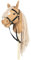 ByAstrup - Deluxe stokpaard met open mond - Beige