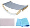 Dualoai Cat Rocking Chair, Cat Hammock, Portable Elevated Cat Bed, Cat Sleeping Bed, Cat Rocking Chair, Dog Swing Hammock Bed for, gray and blue