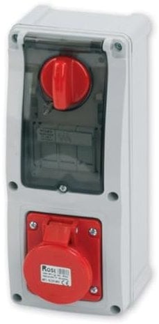 Rosi Distributore Elettrico Verticale con Sezionatore, 3P+N+T, 16A, IP54 - 16.3414R6