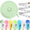 2 Pcs Fabric Tape Measure Set - 1 Retractable and 1 Soft (150cm/60in) for Sewing, Body, Tailors, Clothes, Waist, Bra Measurements (Lightgreen)