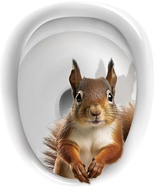 Sharplace Niedlicher Katzen-Toilettensitzdeckel-Aufkleber, Toilettendeckel-Aufkleber, Toilettenfliesen, Glastoilette, lustige Waschraum-Dekoration, Stil c