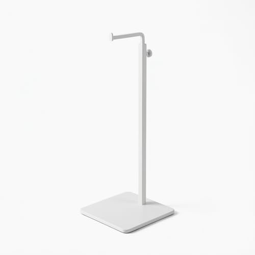 Single Hook Adjustable Purse Display Stand Metal Adjustable Handbag Bag Display Rack Holder (WHITE)