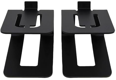 Desktop Speaker Stands Aluminium,2Pcs Desktop Speaker Stands | Thickened Bookshelf Speaker Stands,Metal Studio Monitor Stand For Most Standard Speakers