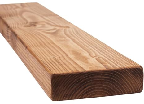 MoonTree Rustikales schwebendes Regal, 40 cm x 15 cm x 4.4 cm, Walnuss