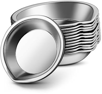 12 Stück Einfache Malschalen Aus Metall Rostfreier Für Kunst-Mixed-Media