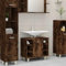 NQJIBUE Artikel Badschrank Räuchereiche 60x32x53,5 cm Design Holz, Möbelsets, Badmöbelsets