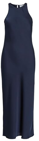 Vila Female Maxikleid Female Damen Maxikleid VIRAVENNA – Ärmelloses Sommerkleid mit Rundhalsausschnitt und fließender Passform