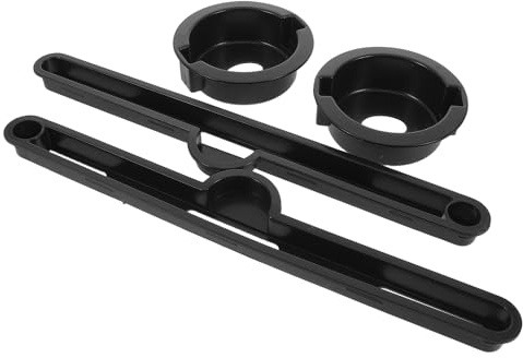 ERINGOGO 2sets Folding Table Accessories for Bed Plastic Cup Holder Insert Card Slot Attachments for Desk Home Office Organizer