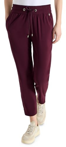 Cecil Mid Waist Slim Leg Hose im Casual Fit Grape red XS