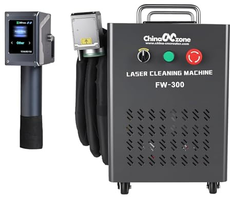 Newly Upgraded 300W JPT 2-in-1 Laser Pulse Cleaner Machine & Laser Marking Machine, Rust & Wood Cleaning Machine, Non-Damaging, for Marking & Engraving 220V
