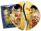 Carmani - Oval Glasplatte Snack, Party Essen, Nüsse, Servierplatte mit Gustav Klimt Gemälden 21.5cm