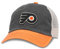 American Needle NHL Hanover Logo Mesh Adjustable Strapback Trucker Hat, Philadelphia Flyers (Elfenbein/Schwarz/Orange), Einheitsgröße