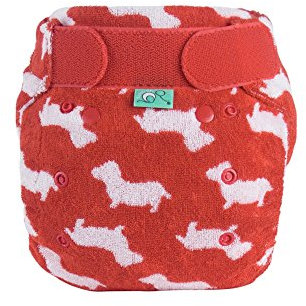 TotsBots Bamboozle waschbare wiederverwendbare Windel, Größe 1, 6 bis 8,2 kg, Scamp Design