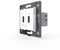 Livolo - Interruptor de luz táctil de cristal, interruptor inalámbrico, enchufe, etc., color blanco (módulo: 2 enchufes USB VL-C7-2USB-11)
