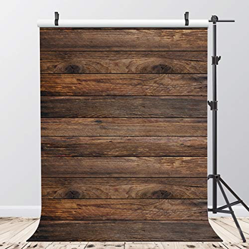 AIIKES 5x7FT Braun Holz Plank Hintergrund Holz Fotografie Hintergrund Neugeborenen Fotografie Hintergrund Geburtstag Hintergrund Studio Hintergrund 10-639