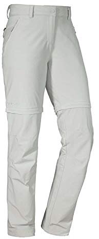 Schöffel Damen Pants Ascona Zip Off, leichte und komfortable Damen Hose mit optimaler Passform, flexible Outdoor Hose für Frauen, gray violet, 24