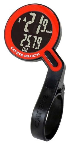 CATEYE Fahrradcomputer Quick CC-RS100W schwarz/rot